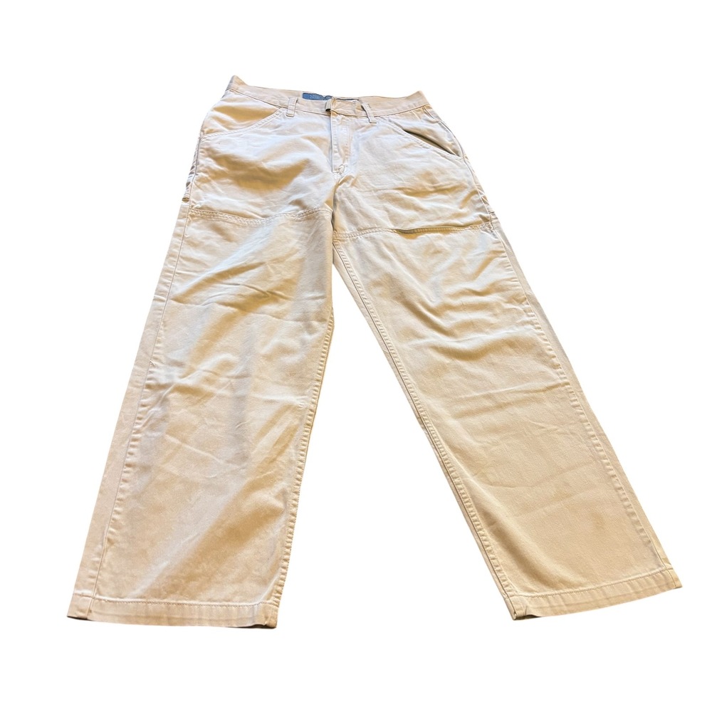 Vintage Silver Tab Painter Pants Mens 32x30 Tan Relaxed Fit Workwear‎ Cargo Y2K